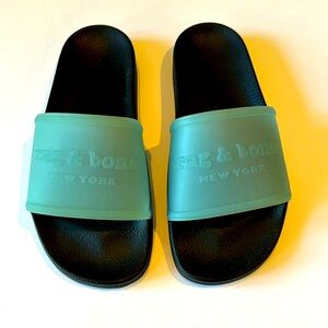 Rag & Bone Pool/Beach Nw/oTags Blue w/ Black Size 38 Made in Italy!